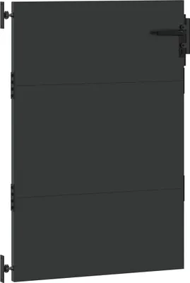Produktbild von vidaXL Gartentor Schwarz 85 x 125 cm Pulverbeschichteter Stahl