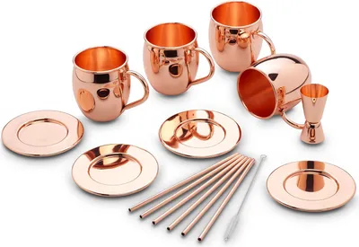 Produktbild von ECHTWERK Moscow Mule Kupferbecher 13er Set
