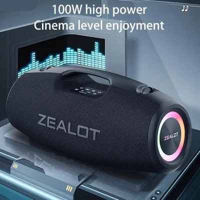 Image de Haut-parleur sans fil – Haut-parleur Bluetooth – Haut-parleur Wi-Fi – Haut-parleur portable – Haut-parleur d'extérieur – Batterie de 24000 mAh – Résistant à l'eau (IPX5) – Autonomie de 14 heures