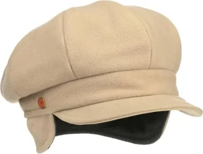 Mayser 8-teilige Ballonmütze Camilla Plus mit Ohrenklappen in beige
