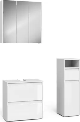 Obrázek produktu pro Koupelnový nábytek Vicco Majest Bílá vysoký lesk 3 díly, Model 40118
