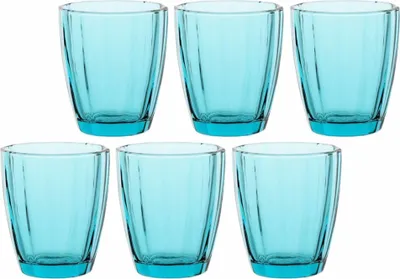Image de Rose&Tulipani lot de 6 verres 320 ml turquoise R116500012Z