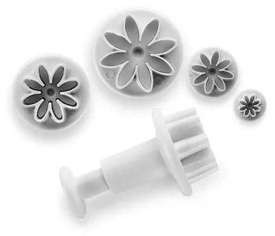 Produktbild von Ibili Set Ausstecher Mit Gänseblümchen-auswerfer 3 Einheiten Silber  Silber One Size