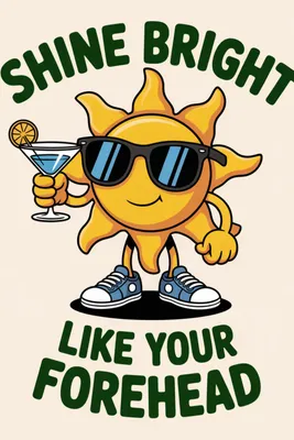 Produktbild von Plakat 20x30cm Motivationsaffirmation Retro Vintage für das Wohnzimmer Shine Bright