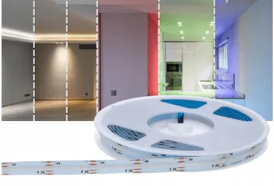 Zdjęcie produktu dla Listwa LED Prescot 24V COB RGB+CCT, 5 metrów, bez silikonu, 20W