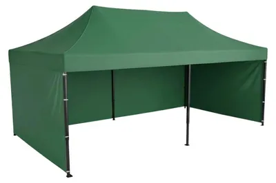 Imagen del producto de Pérgola de jardín con 3 paredes, de 3 x 6 metros, color verde, marca Plonos