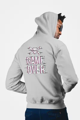 Produktbild von D&B Uni Hoodie ZIPST00059 Gamer HellGrau-Größe 3XL