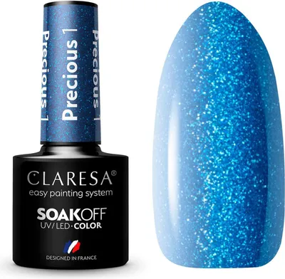 Produktbild von CLARESA Precious 1 Hybrid Nagellack Blau 5ml