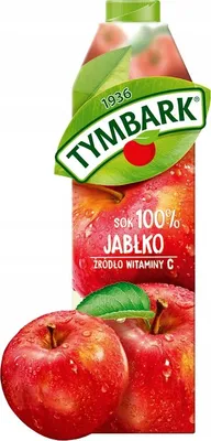 Obrázek produktu pro Jablečný džus Tymbark 100 % přírodní 1 litr