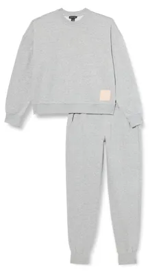 Productafbeelding van Emporio Armani iconische joggingpak van terrycloth, lichtgrijs, maat M