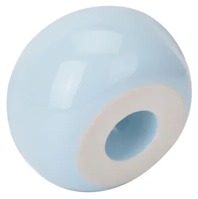 Obrázok produktu pre Držiak na zubné kefky, keramický, tvar donutu, farba: modrá