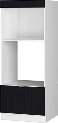 Produktbild von Mikrowellenschrank Vicco Fame-Line Schwarz gestreift 60 cm offen, Model 50858