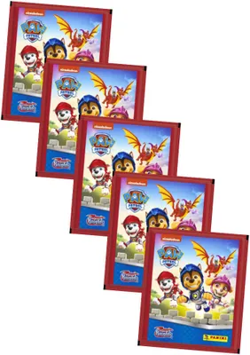 Produktbild von Panini Paw Patrol Sticker - Rescue Knights (2023) - 5 Tüten Sammelsticker