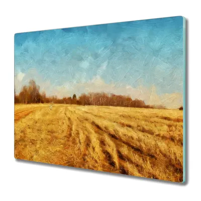 Produktbild von Coloray Kochplattenabdeckung Herdabdeckplatte 60x52 cm Hackbrett Schneidebrett Küchenbrett - Dorfwaldfläche