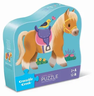 Imagen del producto de Rompecabezas Crocodile Creek, Mini Pony, 12 piezas, juguete para niños pequeños