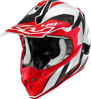 Produktbild von KAPPA KV49 Evo Great motocross-helm weiß glänzend rot schwarz größe XXL