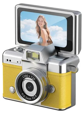 Produktbild von Daumen-Schlüsselanhänger-Kinderkamera, 1,47-Zoll-Klappdisplay, Mini-Digitalkamera, HD, ultrakompakte Kamera, Videokamera