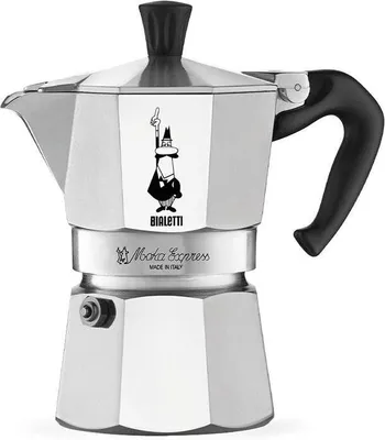 Produktbild von BIALETTI Moka Express 2 Espressokocher silber, 2 Tassen