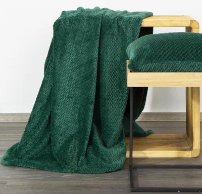 Produktbild von D91 Cindy3 Blanket 220 X 200 cm Dunkelgrün
