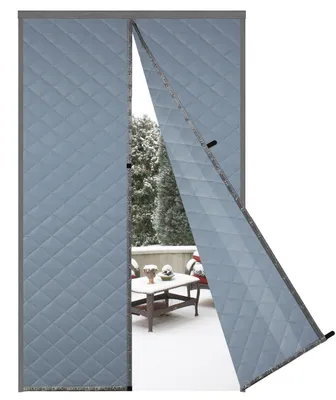 Zdjęcie produktu dla Magnetyczna zasłona izolacyjna dla drzwi - 160 x 240 cm Szara