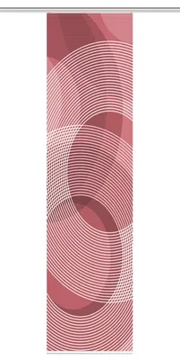 Produktbild von HOME in green AFONSO Schiebegardine  recyceltes Polyester, 245x60 cm, Kreismotiv