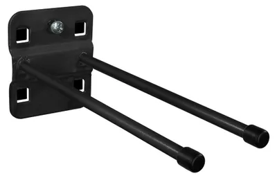 Produktbild von ADB Lochwand-Halter, doppelt mit geradem Hakenende, 150 mm