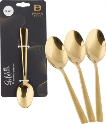 Produktbild von PRIMA DECO Set von Goldetti Teelöffel Blister 3 Stück