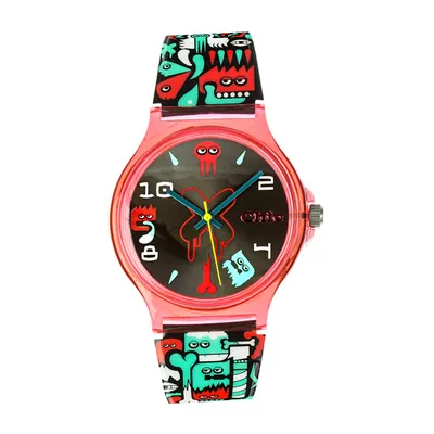 Zdjęcie produktu dla Młodzieżowa bransoletka do zegarka Chic Watches wielokolorowa czarna turkusowa Chic Watches Street D2UC004
