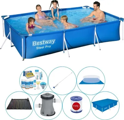 Obrázok produktu pre Bestway Steel Pro 300x201x66 cm Rechteckig - All in 1 Pool-Paket