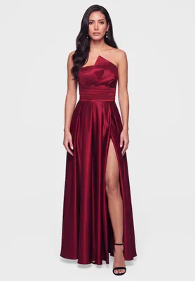 Produktbild von LARICA Kleid Maxi Eleganz Festlich LA-OM-DLR454 burgundy XXS