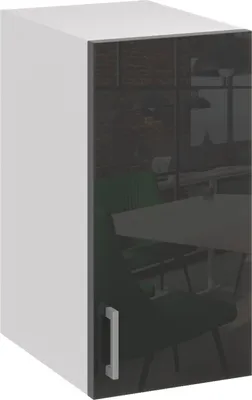 Produktbild von Roe Furniture | Küchenhängeschrank 30 cm - Schwarz – Schwarz Glänzend - Küchenhängeschränke - Küchenzeilen - Küchen Hängeschrank - Küche - G30