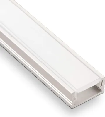 Produktbild von 10 Stück LED Profil-11 mit opalfarbiger Abdeckung je 2m für LED Streifen