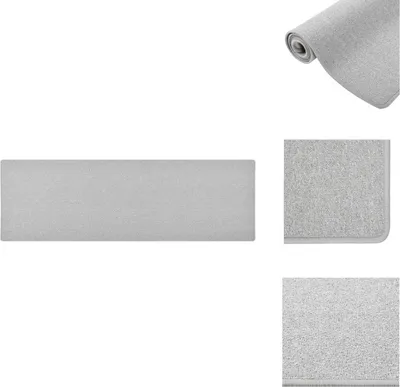 Image de vidaXL Tapis Gris clair 80x250 cm - Tapis