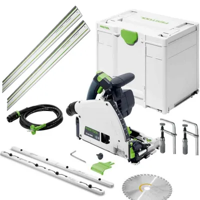 Produktbild von Festool Tauchsäge TS60 KEBQ-Plus Führungsschienen Schraubzwinge Verbindungsstück