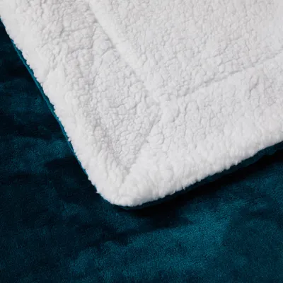 Produktbild von sherpa blanket Flauschige extra weich & warm Wohndecke Flanell Fleecedecke , Falten beständig/Anti-verfärben als Sofadecke oder Bettüberwurf, Größe:150 cm x 200 cm, Farbe:Dunkelgrün