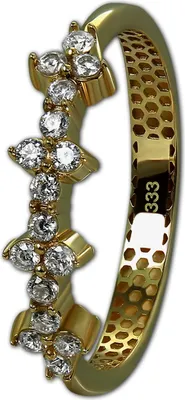 Produktbild von GoldDream Ring Gr. 58 18,5 GoldDream Ringe goldweiß Echt-Schmuck GDR547Y58