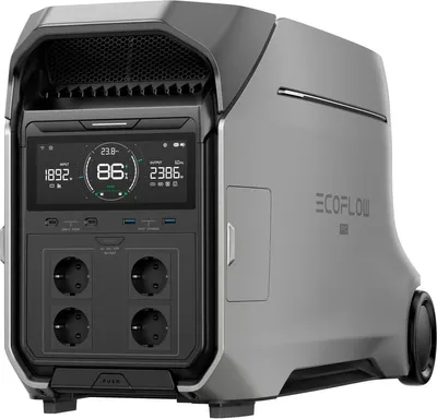 Produktbild von EcoFlow DELTA Pro 3, AC, Zigarettenanzünder, Solar, 4096 Wh, 4000 W, 2900 W, 4000 W, 8000 W