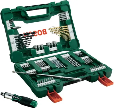 Image de Bosch 2607017195 Jeu de forets + embouts Bosch V-Line Titanium 91pcs.