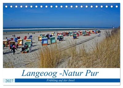 Produktbild von Langeoog - Natur Pur (Tischkalender 2027 DIN A5 quer), CALVENDO Monatskalender