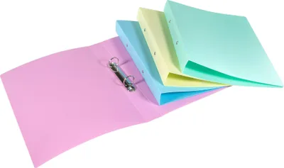 Produktbild von 4x Ringbuch / DIN A4 / aus PP / 4 Farben sortiert