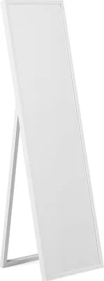 Obrázek produktu pro BELIANI Stojací zrcadlo bílé 40 x 140 cm plastové obdélníkové moderní retro styl
