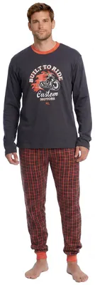 Produktbild von Kisses&Love Herren-Schlafanzug mit langen Ärmeln aus Baumwolle KLP4