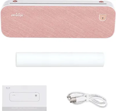 Produktbild von A4 Thermodrucker - Mobiler Fotodrucker - Druckbreite 216 mm - 203 DPI - Bluetooth - USB - Integrierter Akku - Rolleneinzug - 203DPI