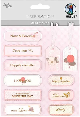 Produktbild von 3D-Sticker Motiv 65 - Hochzeit