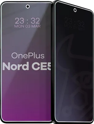 Produktbild von Hybridglas mit Privatschutzfilter für OnePlus Nord CE5 5G, Bizon Glass Mule Shadow, Matt