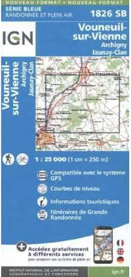 Image de Vouneuil sur Vienne 1 : 25 000