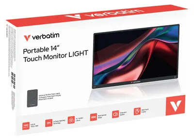 Produktbild von Verbatim 32088, 35,6 cm (14"), LED, 1920 x 1080 Pixel, Full HD, 16:9, 6 ms