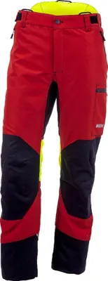 Produktbild von KOX Schnittschutzhose Duro 3.0 Rot/Gelb Größe 56