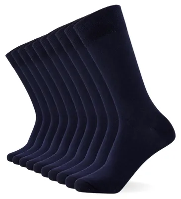 Imagen del producto de Calcetines para hombre, paquete de 10 unidades, marca FM London, ideales para uso profesional, confeccionados en algodón, ofrecen comodidad y transpirabilidad