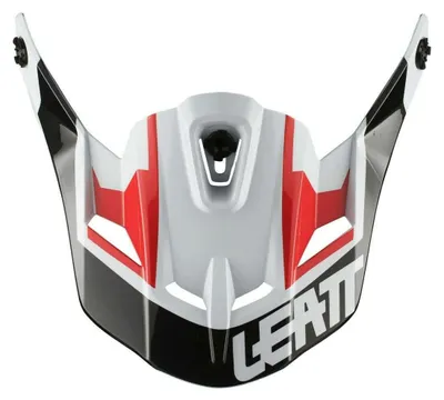 Image de Visière pour casque de moto LEATT GPX, blanc/noir, taille S/XS